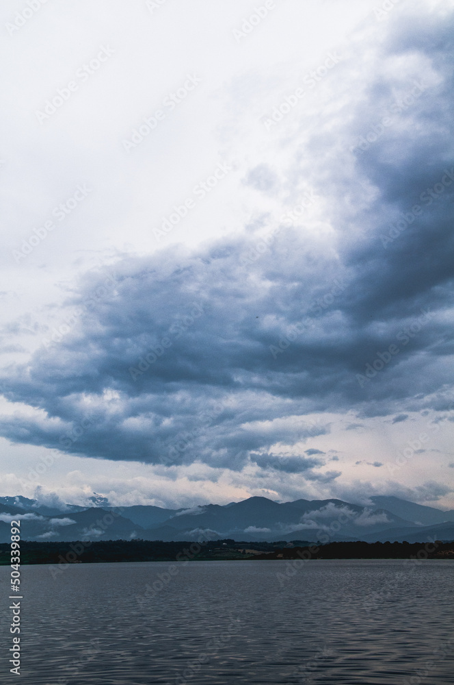 clouds over the sea