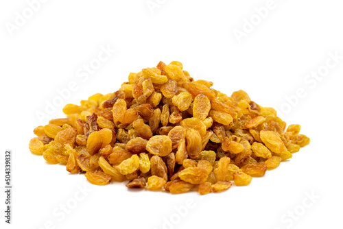 Obraz na plátně Dried raisins on a white background