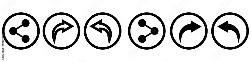 Share icon vector set. sharing pack illustration symbol collection. menu logo. Share icon vector set. sharing pack illustration symbol collection. menu logo.