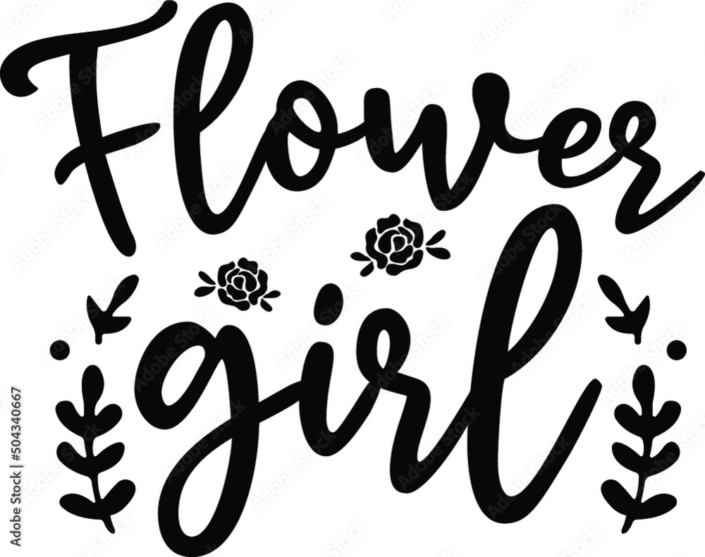 Flower girl vector arts design Flower girl vector arts design