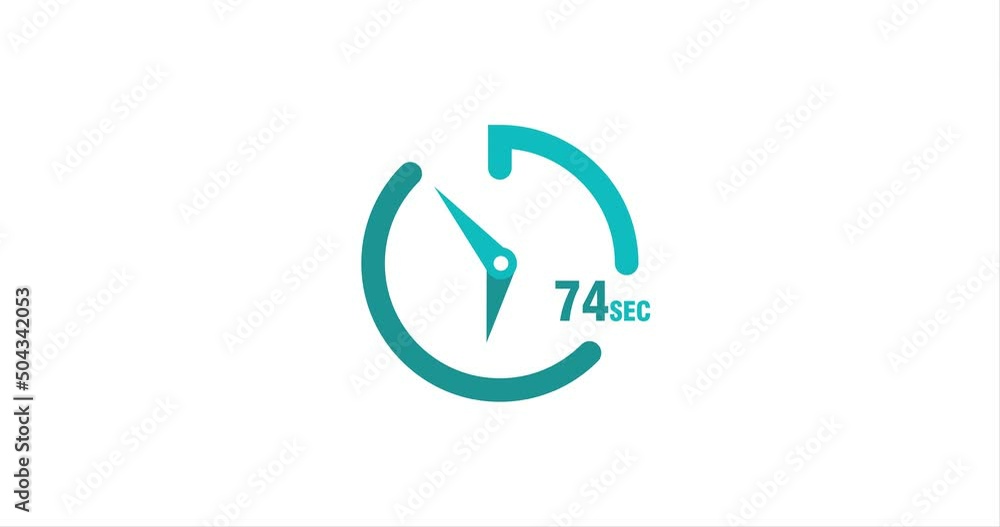 74 seconds timer clocks modern animation design 74 seconds timer clocks modern animation design