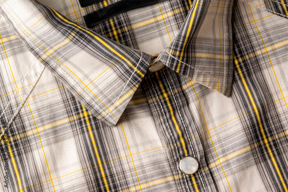 Classic tweed shirt in gray and yellow Classic tweed shirt in gray and yellow