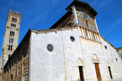 Basilica of San Frediano, Lucca in Tuscany, Italy   photo