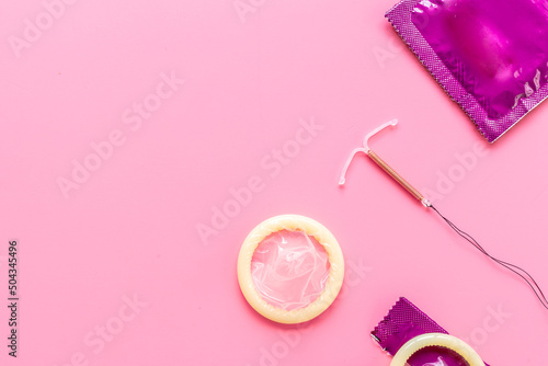 Obraz na płótnie Alternative methods of contraception - intrauterine contraceptive device with co