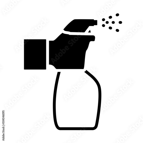 Hand Holding Sanitizer Bottle Icon