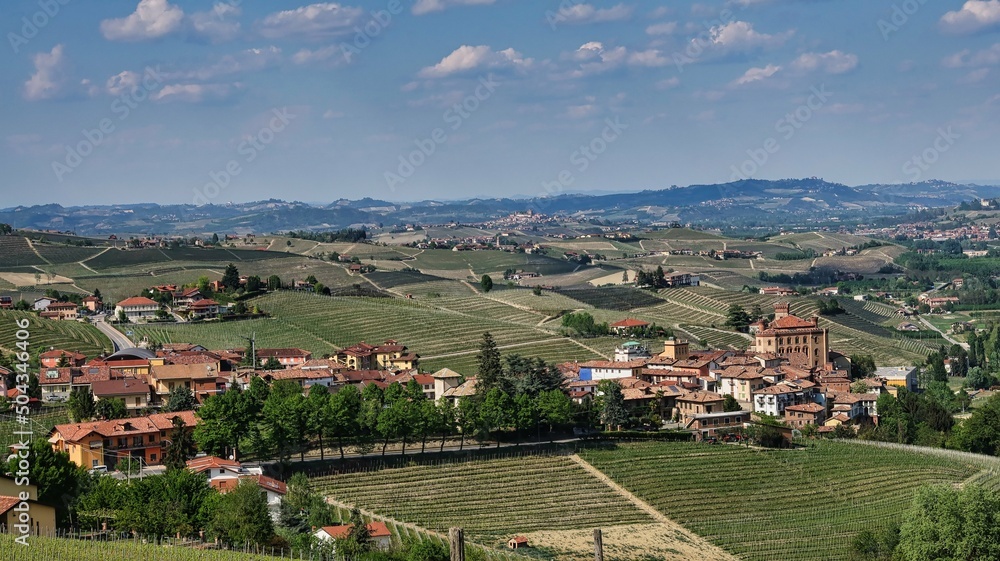 the 10th century castle of Barolo in the village of Barolo, in the Piedmontese Langhe, home to the best wine in the world the 10th century castle of Barolo in the village of Barolo, in the Piedmontese Langhe, home to the best wine in the world