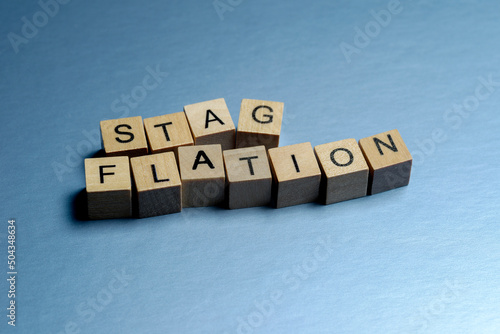 Abstract stagflation blocks photo
