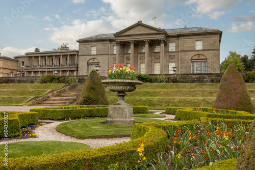 Park and an historic English Stately Home in Cheshire, UK. photo