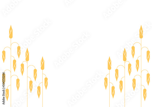 Corn icon. Corn doodle pattern wallpaper. Corn on white background.