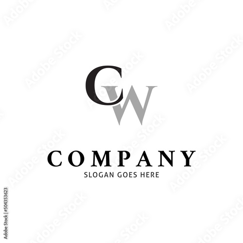 Free Download CW Letter Logo Design Template Element - GFXLoad