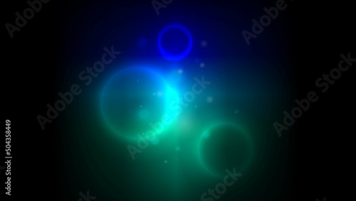 Neon Colors Bubbling effect background with bokeh lights