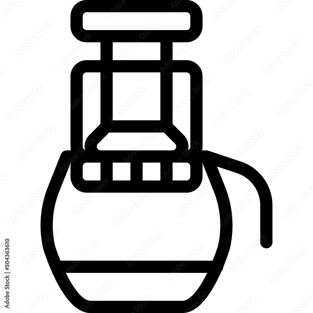 Coffee icon detailed outline Coffee icon detailed outline