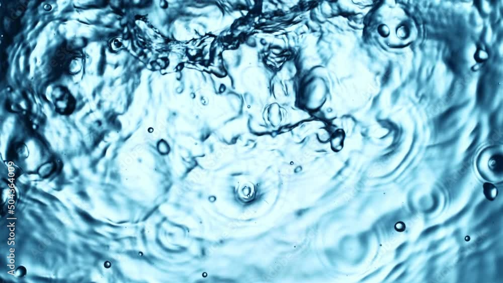 Super slow motion of bubbling water in detail. Filmed on high speed cinema camera, 1000 fps. Super slow motion of bubbling water in detail. Filmed on high speed cinema camera, 1000 fps.