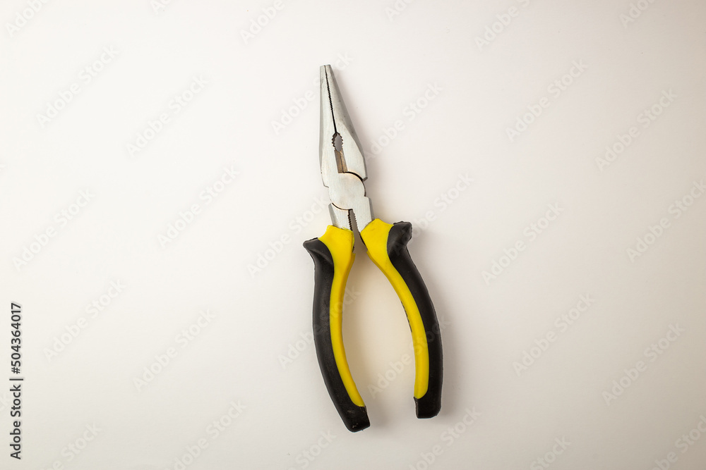Fototapeta premium Construction tools on white background