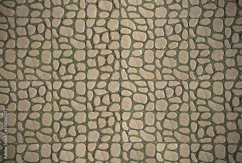 background patterned stone tiles closeup