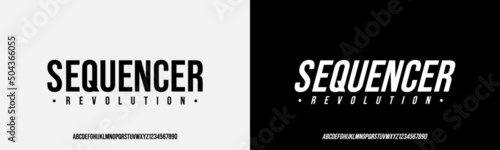Modern Bold Font. Regular Italic Typography urban style alphabet fonts for fashion, sport, technology, digital, movie, logo design, vector illustration