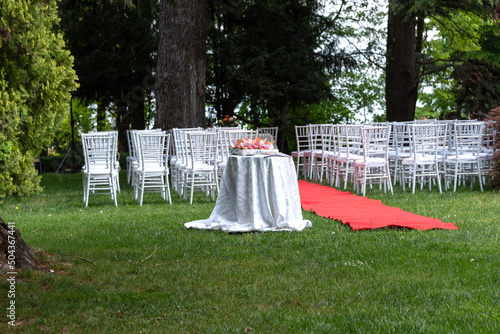Tableau sur toile places authorized for the celebration of civil marriage outdoors