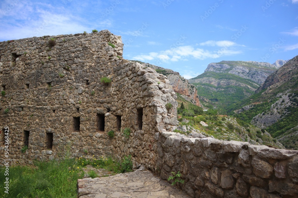 Ruiny w mieście Stary Bar - Czarnogóra