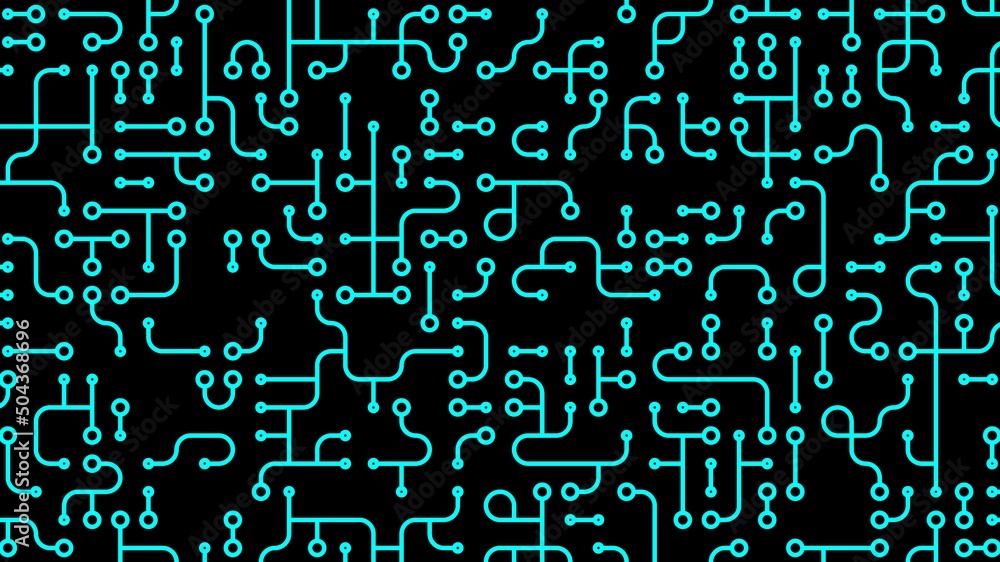 green on black abstract digital circuit board background green on black abstract digital circuit board background