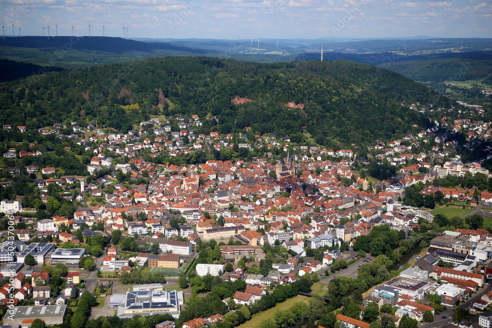 Luftaufnahme Stadt Gelnhausen (Hessen)