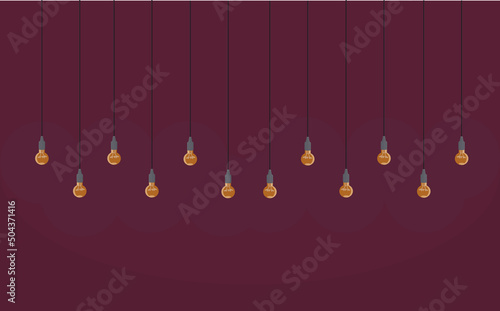 loft style lamp on white background isolated interior element vector