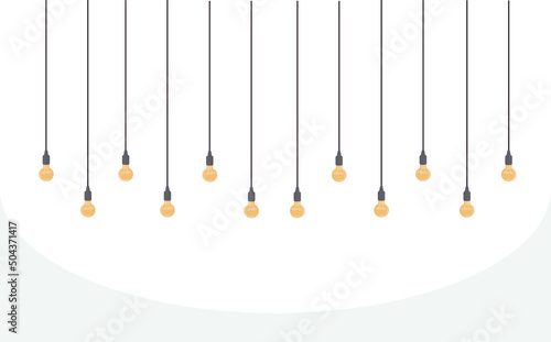 loft style lamp on white background isolated interior element vector