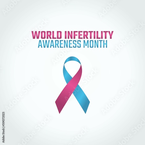 vector graphic of world infertility awareness month good for world infertility awareness month celebration. flat design. flyer design.flat illustration.