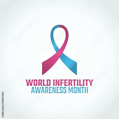 vector graphic of world infertility awareness month good for world infertility awareness month celebration. flat design. flyer design.flat illustration.