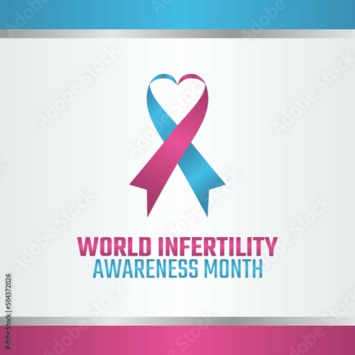 vector graphic of world infertility awareness month good for world infertility awareness month celebration. flat design. flyer design.flat illustration.