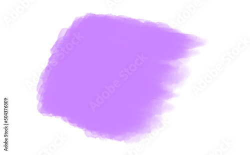 Abstract watercolor background lilac spot on white background