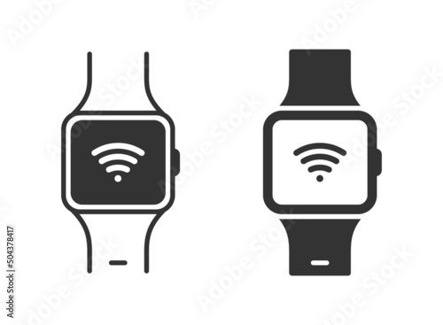 Smart watch icon. Vector illustration.