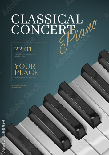 Realistic Music Poster
