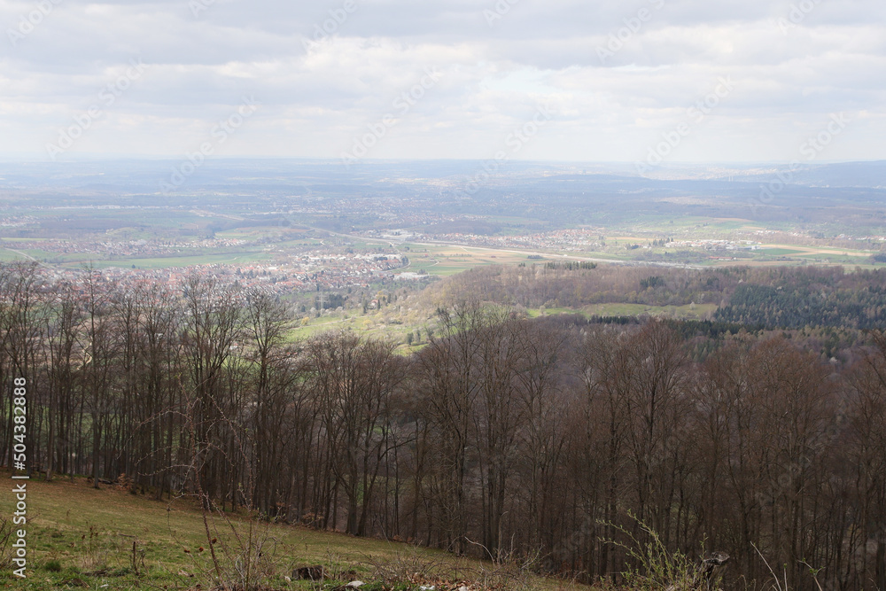 Rural panorama in Stuttgart region. Germany	