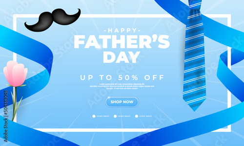 Happy father's day design, suitable for banners, promotions, posters, vouchers, give away and others