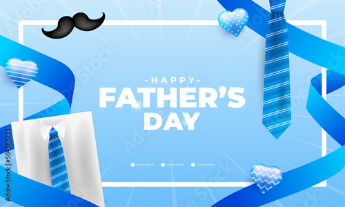 Happy father's day design, suitable for banners, promotions, posters, vouchers, give away and others