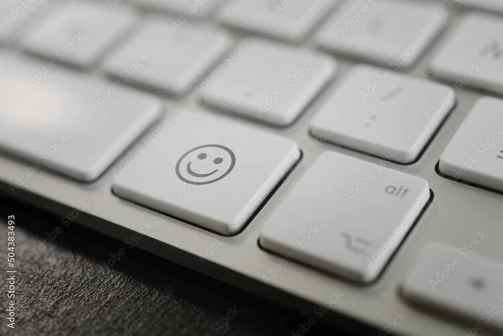 Clavier d'ordinateur - touche smiley Clavier d'ordinateur - touche smiley
