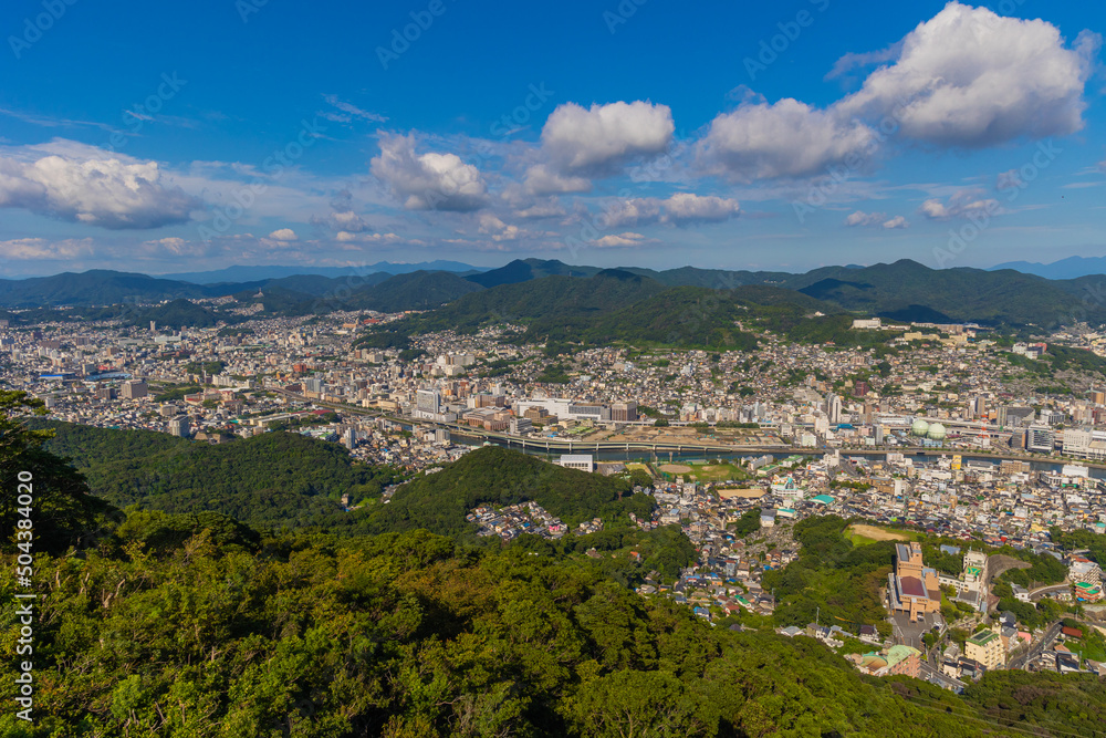稲佐山展望台から見た長崎の街並み