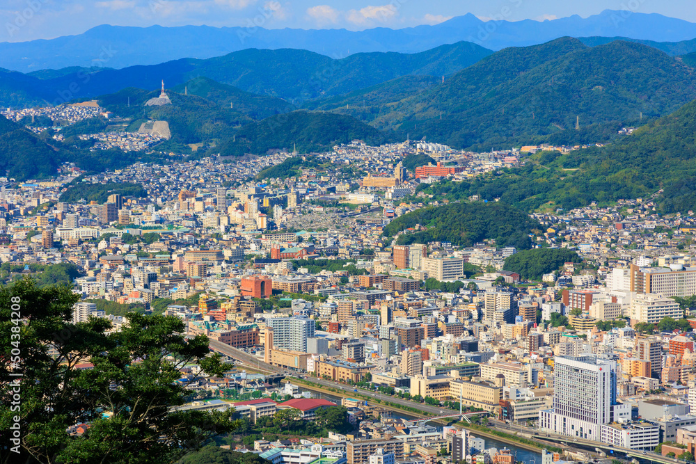 稲佐山展望台から見た長崎の街並み