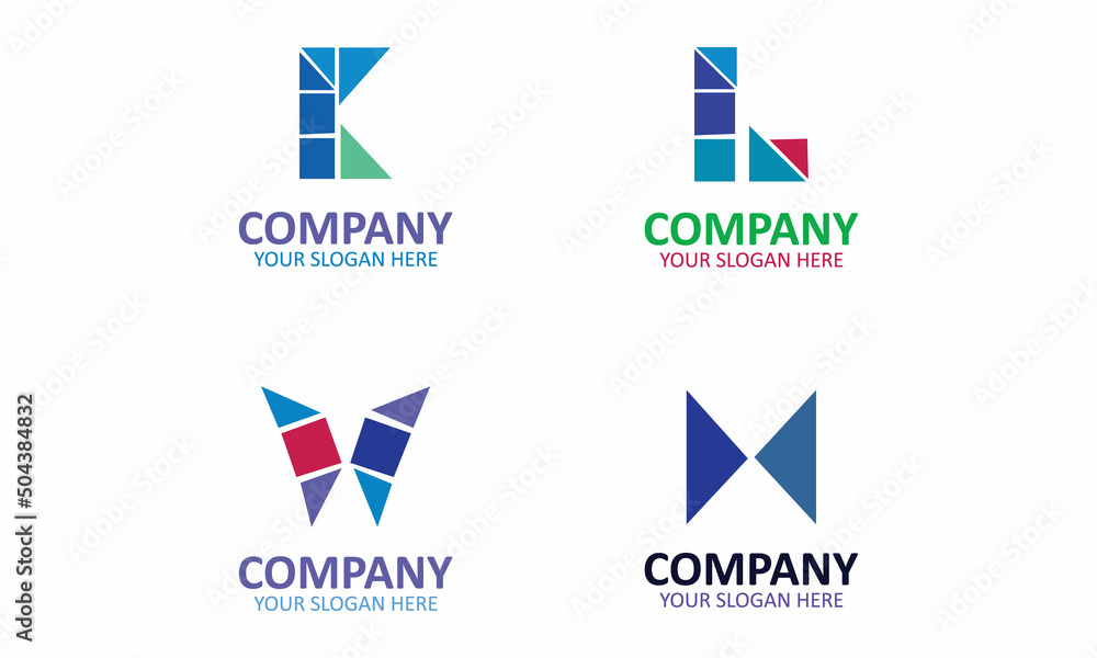 Creative Set Of Letter Logo Design Creative Set Of Letter Logo Design