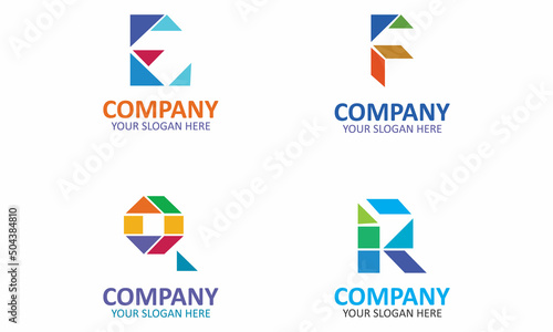 Creative Set Of Letter Logo Design