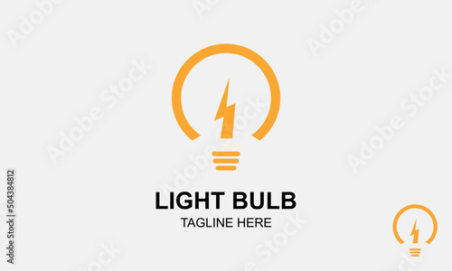 Light Bulb Logo Design Template.