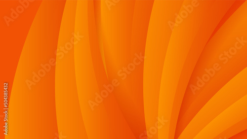 Modern Abstract dynamic shape orange design background