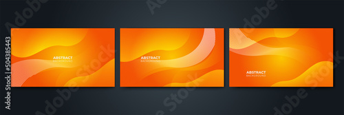 Fototapeta Abstract colorful orange curve background