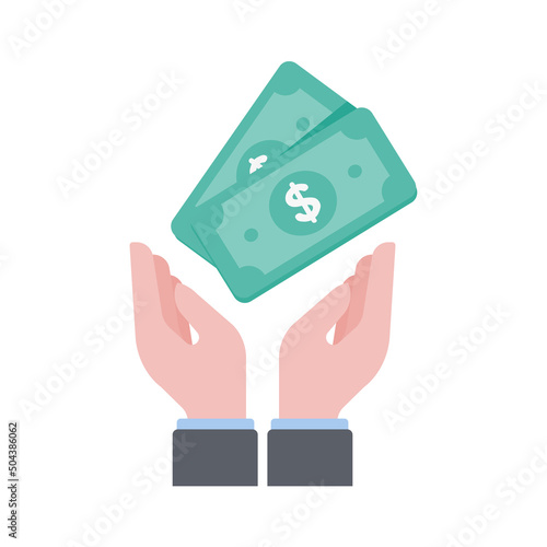Businessman Holding Cash Investment Income Ideas