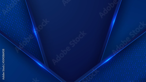 Blue background vector illustration lighting effect graphic for text and message board design infographic