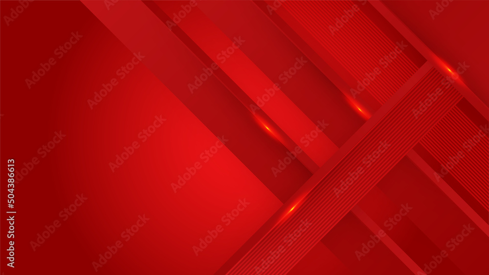 Obraz premium Digital abstract red technology background.