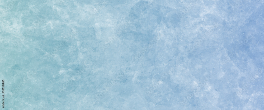 White and blue color frozen ice surface design abstract background. blue  and white watercolor paint splash or blotch…