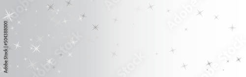 Light background in silver and gray transitions to white and has silver stars.