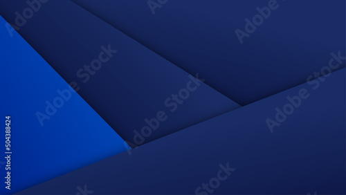 Bright navy blue dynamic abstract vector background with diagonal lines. Trendy classic color of 2022. 3d cover of business presentation banner for sale event night party. Fast moving soft shadow dots