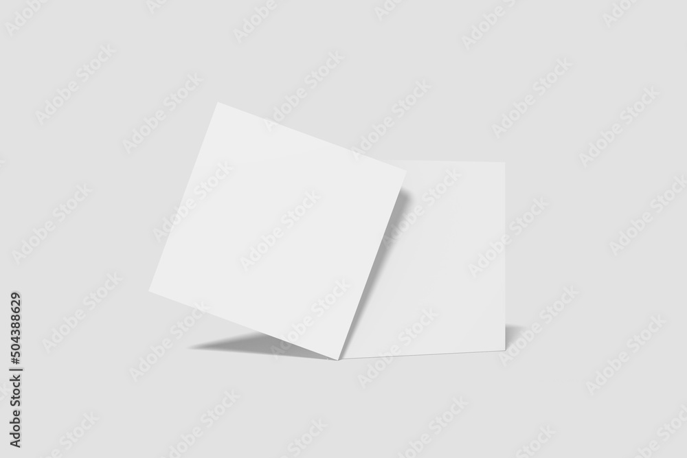 Square Business Card mockups Blank Square Business Card mockups Blank